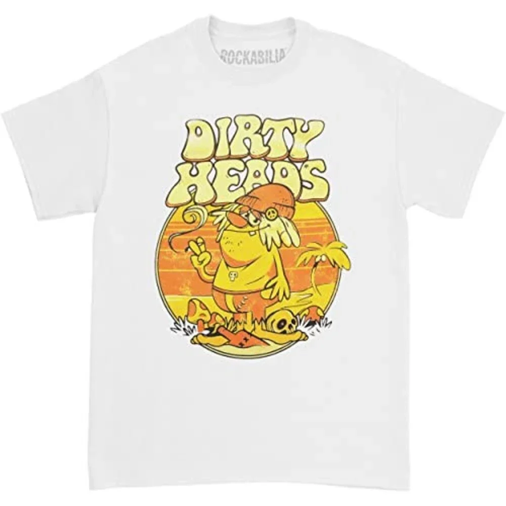 Dirty Heads Men's Hippy T-Shirt Small White